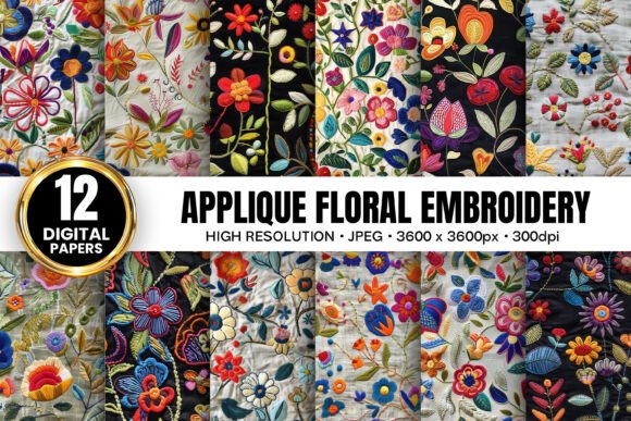 Applique Floral Hand Embroidery Patterns Review