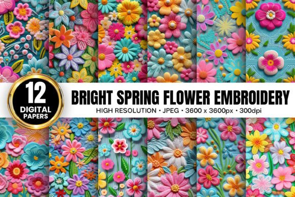 Bright Spring Floral Embroidery Patterns Review
