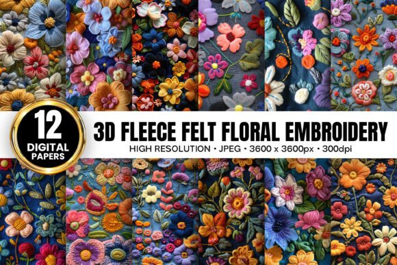 Fleece Felted Floral Embroidery Patterns Review