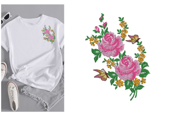 Flowers Butterfly Embroidery Design Review