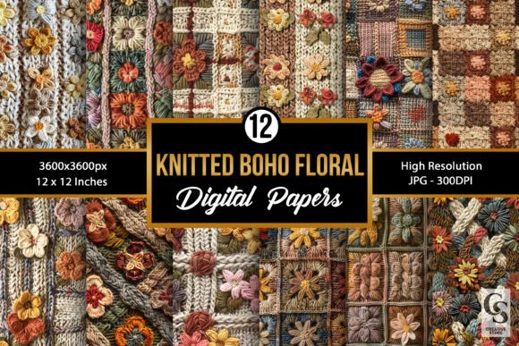Knitted Boho Floral Embroidery Patterns Review