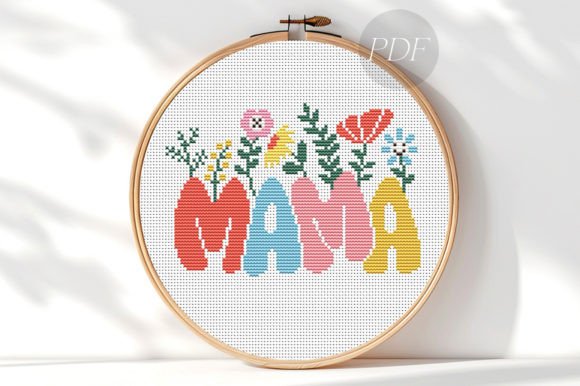 Mama Floral Cross Stitch Pattern PDF Review