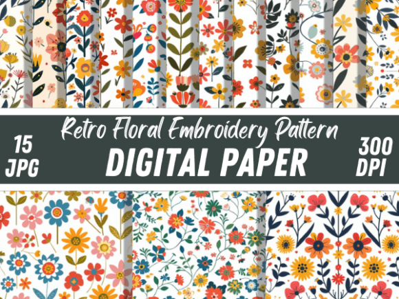 Retro Floral Embroidery Paper Patterns Review